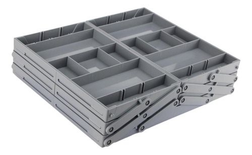 Organizador De Cajones Portátil Para 3 Niveles 25x30x6,8cm