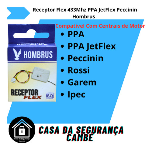 Receptor Flex 433 Mhz Com Conector Placa Ppa Jetflex Rossi