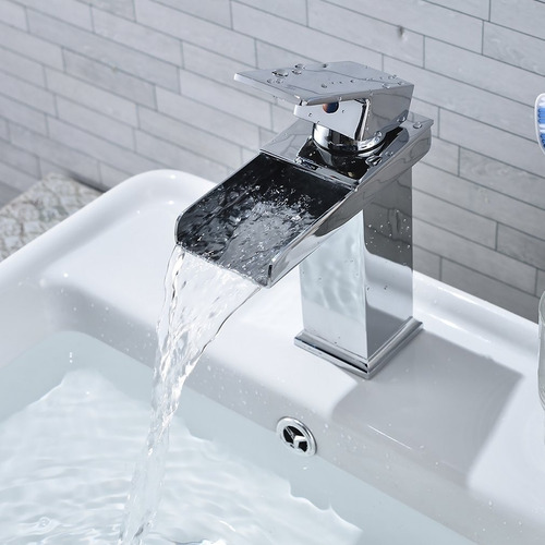 Llave Griferia Monomando Lavamanos Cascada Moderna