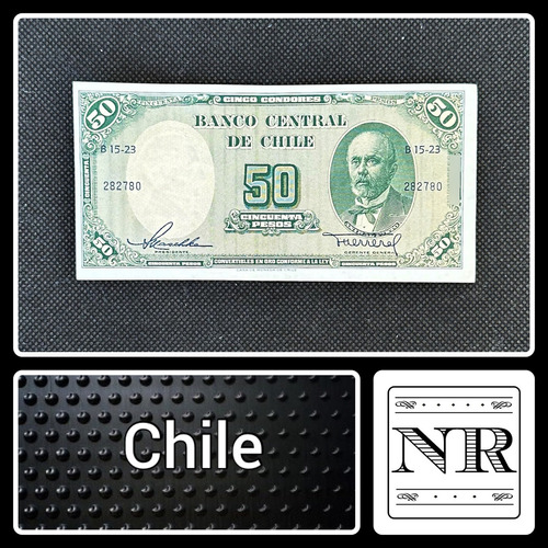 Chile - 50 Escudos - Año 1958 - P #121 - Maschke & Herrera