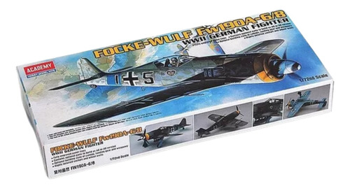 Focke Wulf Fw 190 A6/8 Avion 1/72 Academy 12480 Aleman Caza