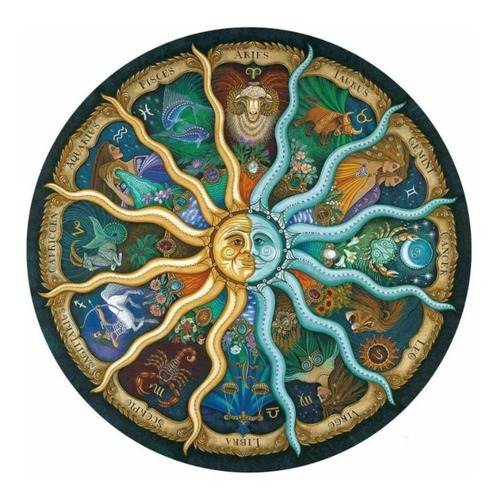 Zodiac Horóscopo - Puzzle Redondo (1000piezas)