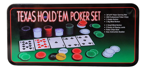 Set Poker Tipo Casino Fichas Cartas Dados Maletín Aluminio