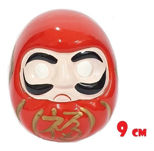 Boneco Daruma Grande Atende Desejos 9 Cm 