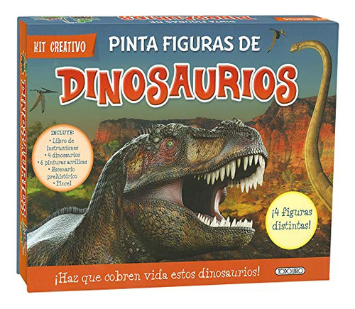 Pinta Figuras De Dinosaurios -kit Creativo-