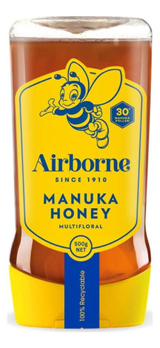 Miel De Manuka Multifloral Airborne 30+ 500 G Cruda Y Pura