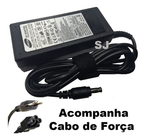 Fonte Carregador Notebook Netbook Para Samsung 19v 3.16a