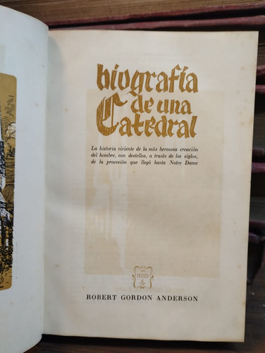 Biografia De Una Catedral - Robert Gordon Anderson (Usado)