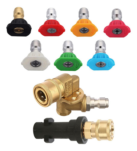 Kit Adaptador De Lavagem De Pressão Ajustável Conexões De