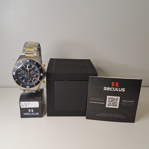 Relógio Seculus Masculino Ref: 44224gpsvba2 Cronógrafo