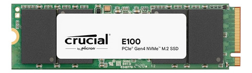 Ssd 480gb M.2 Nvme Pcie 4 4700mb/s Leit -2500mb/s Grav E100 Ct480e100ssd8 Crucial Verde