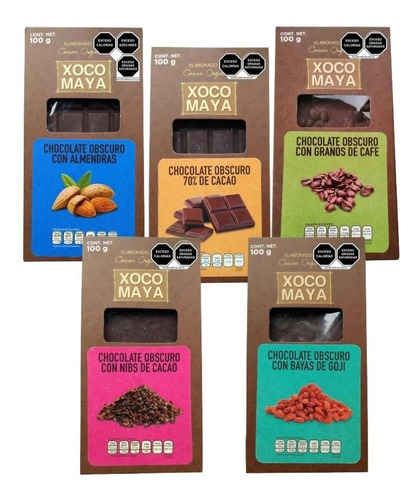 Imagen 1 de 8 de 5 Pack Barras De Chocolate Xoco Maya