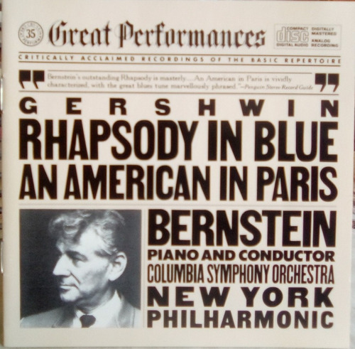 Cd Gershwin  Rhapsody Un Blue   An Ametiin París 