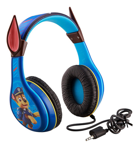 Paw Patrol Chase Auriculares Niños Con Controles Volumen Con