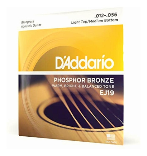 D'addario Guitar Strings Acoustic Guitar Strings Phosphor