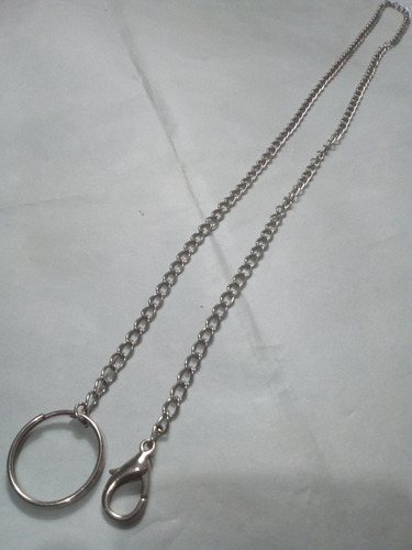 Cadena Antigua, Reloj Bolsillo, Llavero 80cm Imperdible (Usado)