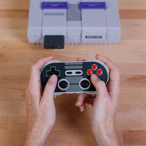 Dongle De Adaptador De Receptor Retrô De 8 Bits Para Snes Sf