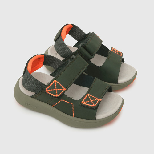 Sandalia De Niños Doble Ajuste Moss Green (21 A 27)