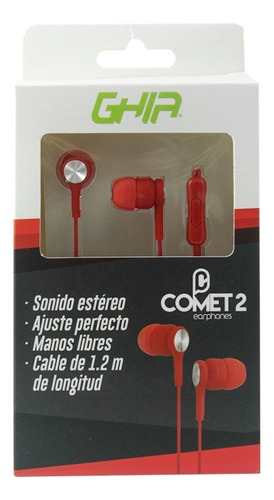 Audífonos Ghia Audífonos Micrófono Comet2 Alámbrico 1.2mtros