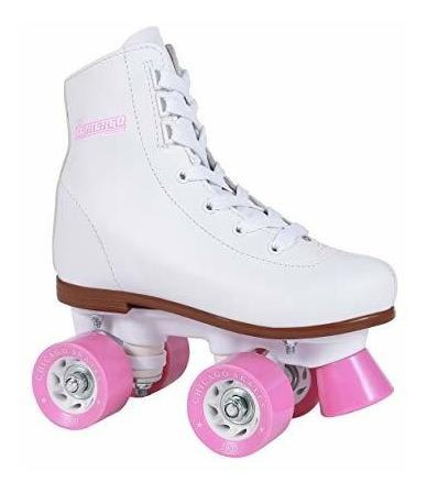 Patines Cuádruples Blancos Para Niñas.