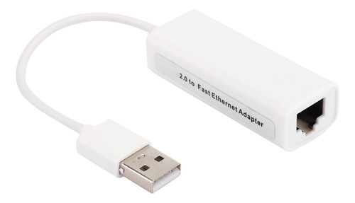 Adaptador Ethernet Usb2.0 Rj45 Chip Abs Rtl8152b Blanco