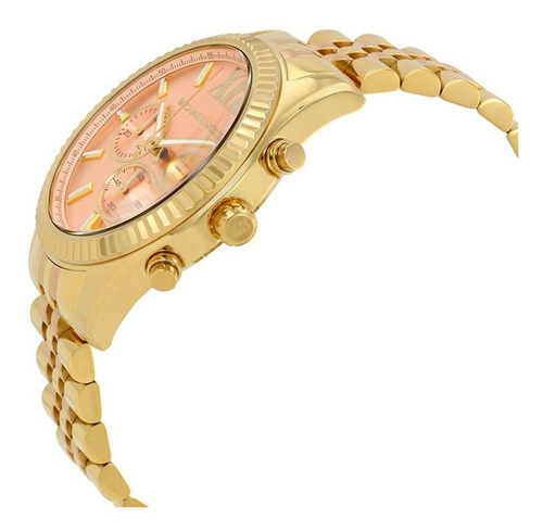 Relógio Michael Kors Dourado E Rose Mk6473/5xn - Original