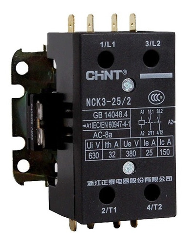 Contactor Para Aire Acondicionado 2x32a 110vac Chint