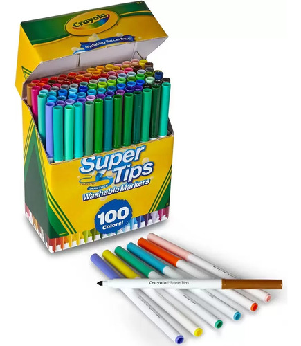 Marcadores Lavables Crayola 100 Pzas