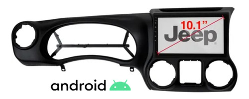 Estereo Android Carplay Jeep Wrangler 11-17 Wifi Gps Camara