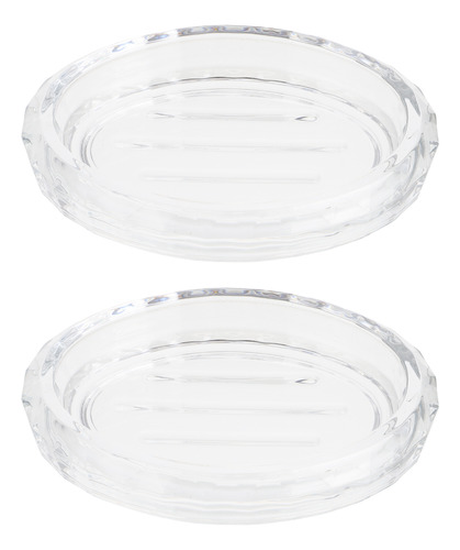 Plato Cuadrado De Cristal Dish Modern, 2 Unidades