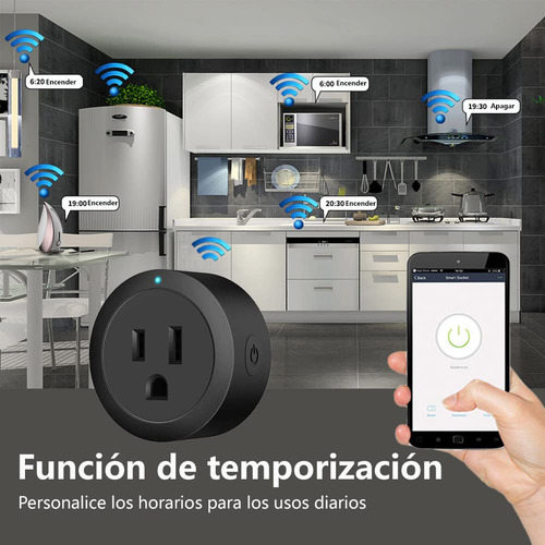 Enchufe Inteligente Wifi 10a Control Remoto Por Voz 2 Unidad