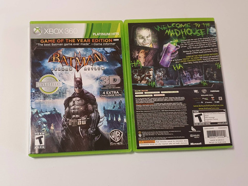 Batman Arkham Asylum / Xbox 360 / Edicion Juego Del Año | Meses sin  intereses