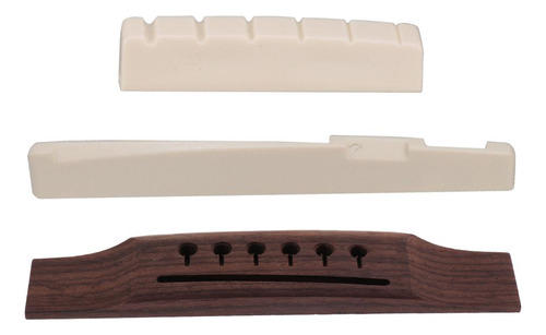 . Puente De Guitarra Acústica For Zurdos + Tuerca +