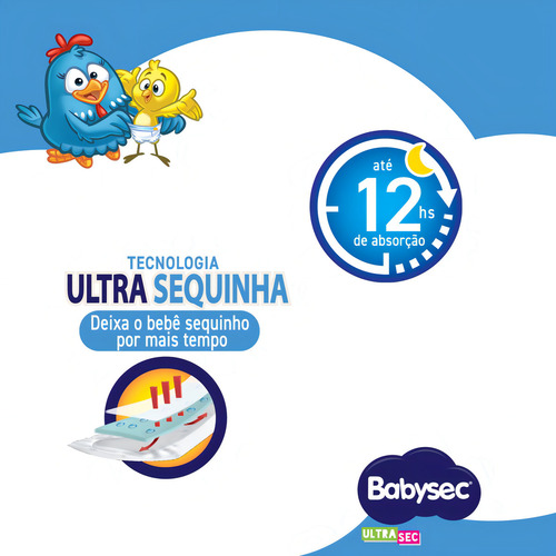 Fralda Babysec Ultrasec Mega P 42 Unidades