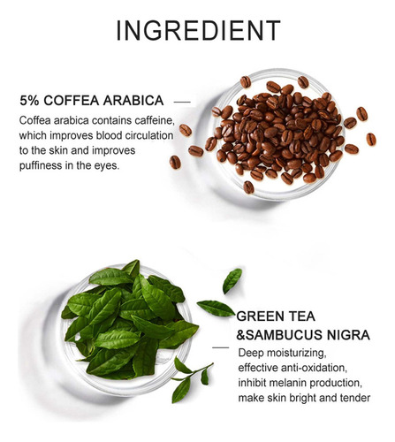 A Sérum Hidratante Iluminador Con Cafeína Eye Bag Essence,
