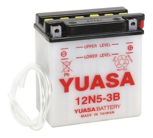 Bateria Yuasa 12n5-3b Incluye Ácido Fz 16 Ybr 125