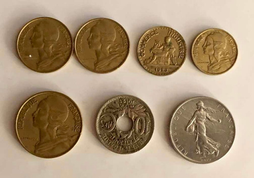 Monedas Varias -francos Franceses - Francia - 1920 / 1970 - 