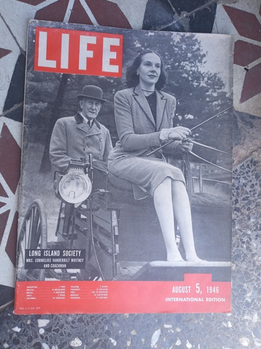 Revista Life 5/8/1946  Long Island Society Vol. 1 N.2