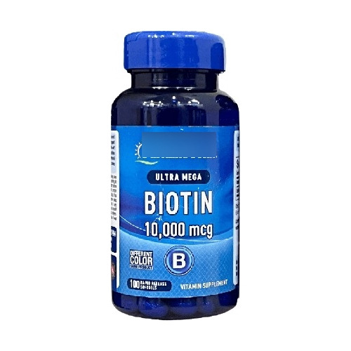 Biotin 10000 Mcg Biotina X 100 Uñas Pestañas Cabello Piel