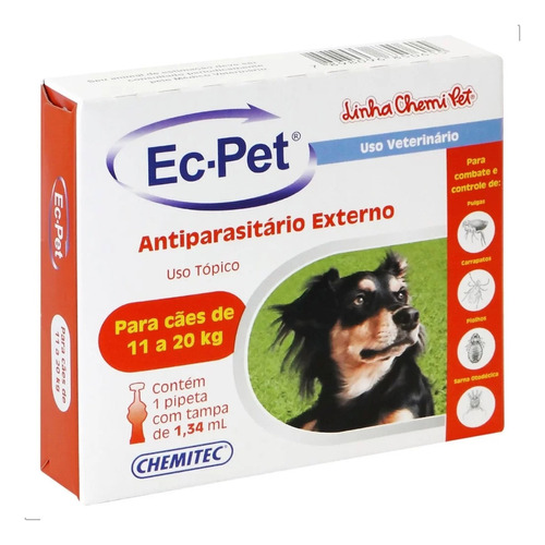 Melhor Remédio Para Pulgas Em Cães Ec Pet 11- 20 Kg