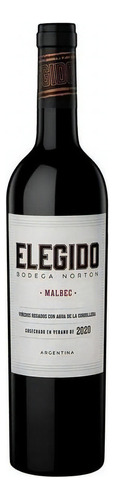 Vino Norton Elegido Tinto Malbec 750ml Botella Mendoza