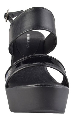 Sandalias Taco Chino De Mujer De Cuero Lappas - Ferraro