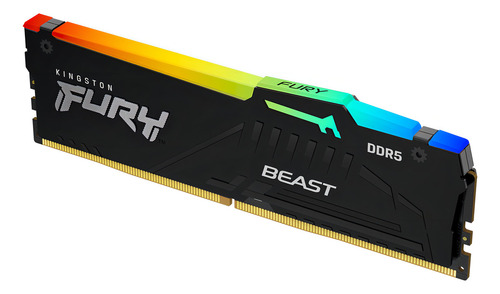 Memoria Kingston Fury Beast 32gb Ddr5 6000mhz Rgb Black