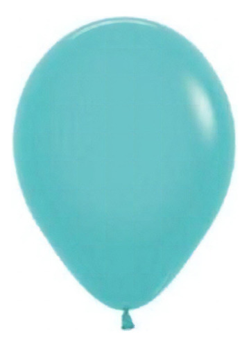 Balão Látex Fashion R24 3 Unid Balloons Cor Água marinha