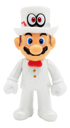 Figura Mario Bros Original - Mario Nupcial 12cm - Detallada