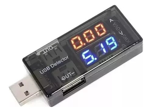  Tester Usb Detector De Carga Medidor De Voltaje Y Amperaje