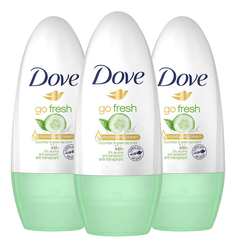 Desodorante Dove Go Fresh Cucumber Roll-on Antitranspirante