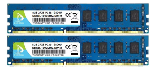 16g(2x8g) Memoria Ram Duomeiqi Ddr3l-1600mhz Pc3-12800 Dimm