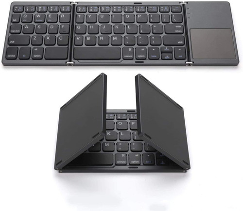 Teclado Bluetooth Plegable Recargable Tablet Laptop Celular