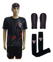 Comprar Kit Conjunto Infantil Do Sp Tri Mundial Meião Caneleira Tri Mundial 12